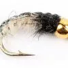 Tungsten Nymfe Goldhead Black/Grey #10