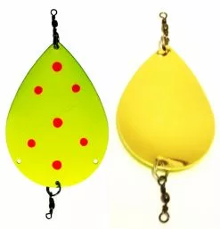 Dividalsblinken 100mm UV Fluo Gul-Oransje / Kobber