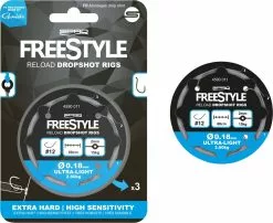 FreeStye Reload Drop-Shot-Rig 0,26mm, Krok# 6, 3pk.