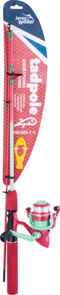 Tadpole Spinning Pink Green Fiskesett For Barn, 120cm